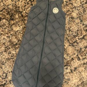 Cozy Gray Quilted Kids Sleeping Bag